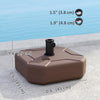 Square Patio Umbrella Base Holder, Outdoor Umbrella Stand, 17.7