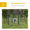 Wooden Rabbit Hutch Bunny Cage Outdoor Cat House Guinea Pig Cage Duck Shelter, Indoor Outdoor Use, 20