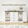 Farmhouse Sideboard with Charging Station, 58