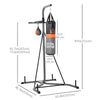 Punching Bag Holder and Speed Ball Exercise Punching Bag Stand with Punching Ball 45.25