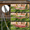 Portable Hammock Stand, 2-in-1 Hammock Net Stand and Hanging Space, Patio, Garden, Yard, Black