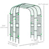 Arched Garden Trellis, 8 FT Tall Metal Plant Trellis Support with Trellis Netting for Climbing Plants