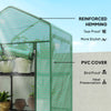 5 Tier Mini Greenhouse, Portable Outdoor Flower Stand with Shelf Clips, Indoor Greenhouse with Steel Frame, Transparent, 27.25