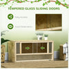 Wooden Reptile Terrarium with Sliding Door for Chameleon, Lizard, Snake, Frog, Turtle, 31.5