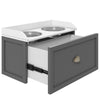 Elevated Dog Bowls Raised Pet Feeding Station with Storage 2 Stainless Steel Bowls, 23.6