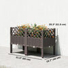 Raised Garden Bed with Legs, Self Watering Elevated Planter Boxes with Drainage Holes, 31.5