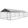 19.7' x 7.5' x 4.9' Outdoor Dog Kennel Dog Run with Waterproof, UV Resistant Cover for Medium Large Sized Dogs