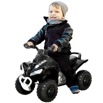 Aosom No Power Baby Ride on Toy for Toddler, Kids Ride on Car Foot to Floor Sliding 4 Wheels  with Music, Lightening, for 18-36 Months Black