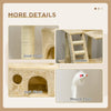 71-Inch Multi Level Scratching Cat Tree Kitty Condo Activity Center with Toys, Beige