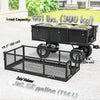 Steel Garden Cart, Utility Wagon Cart with Removable Liner, Quick-Release Sides, 10