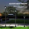 Single Solar Lamp Post Garden Solar-Powered LED Streetlight Style Outdoor Light Waterproof 5-6 Hours with Base for Lawn Pathway Walkway 47