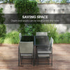 9 Pieces Wicker Patio Dining Set with 4 Armchairs, 4 Stools, Tempered Glass Top, Removable Cushions, Light Grey