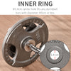 Soozier 6 PCS Weight Plates Grip Plate Sets for Strength and Weightlifting Training, Barbell Weight Set for Home, 77 Lbs Total