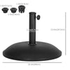 44 lbs Cement Round Umbrella Base Holder 19