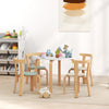 Qaba Wooden Kids Table and Chairs Set, Toddler Table and Chairs Set for 3-8 Years, Green