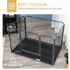 4 Panels Dog Playpen, Heavy Duty Dog Fence, 28