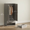 Armoire Wardrobe Closet with 2 Drawers, 71