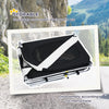 Dog Bike Trailer, Pet Cart Bicycle, Wagon Cargo Carrier Attachment with Hitch, Reflectors, Flag for Small Medium Dogs, Pet Wheelchair for Travelling, White