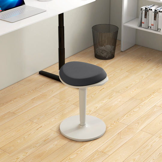 Tabouret de bureau debout, chaise ergonomique oscillante, tabouret inclinable réglable pour bureaux, avec mouvement de bascule, noir