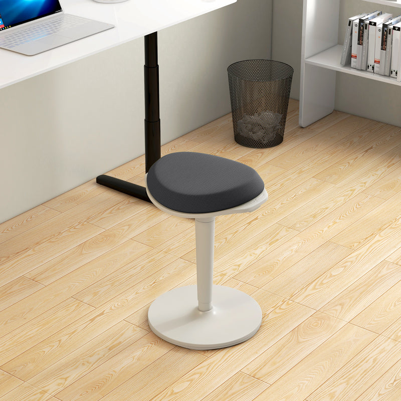 Standing Desk Stool, Ergonomic Wobble Chair, Adjustable Leaning Stool for Office Desks, with Rocking Motion, Black