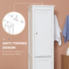Tall Bathroom Cabinet, Freestanding Storage Organizer with Adjustable Shelves and Cupboards, 15