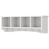 Coat Rack Wall Mount with Shelf, 28