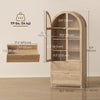 Arched Kitchen Pantry Cabinet, 71