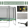 Aosom 14' Round Trampoline Enclosure Safety Net Fence Replacement Trampolining Bounce Part No Poles Included