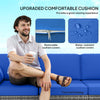 3-Seater Outdoor Sofa with Cushions, PE Rattan Conversation Patio Couch with Pillows for Garden, Poolside
