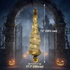 6FT Life Size Halloween Hanging Mummy, Upside Down Cocoon Dead Body Decoration with Sound Touch Activated