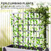 Wooden Elevated Planter Box with Trellis for Climbing Plants, 3 Tier Raised Garden Bed for Garden, Outdoor, Grey