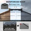 10' x 10' Hardtop Gazebo with 7mm Polycarbonate Double-Tier Roof, Outdoor Gazebo with Netting and Curtains