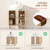 Floor Standing Bathroom Vanity, Bathroom Vanity Cabinet with Adjustable Shelf, Oak