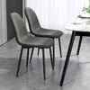 Retro Dining Table Chairs Set of 4, PU Leather Upholstered Kitchen Table Chairs for Living Room, Bedroom
