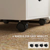 File Cabinet with 5 Drawer Wheels, 15.7