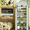 Mini Greenhouse with Screen Roof, Portable Small Greenhouse with Roll-Up Zipper Door, 27.6
