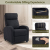 Single Recliner Sofa, Manual Home Theater Seating, Single Reclining Sofa Chair with Padded Seat for Living Room