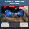 12V Kids ATV Quad, 4 Wheeler Battery Powered Electric Vehicle with Music MP3, Headlights, High Low Speed, Treaded Tires, for Boys and Girls Ages 37-60 Months, Red