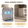 Automatic Cat Feeder with Camera, 2.4G WiFi, APP Control 8L Pet Feeder 1-10 Meals with 2-Way Audio, Dual Power Supply
