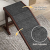 Pet Ramp Bed Steps for Dogs Cats Non-slip Carpet Top Platform Pine Wood 74