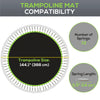 Soozier Trampoline Mat Replacement with Spring Pull Tool and 72 V-Hooks, Fits 12ft Trampoline, Using 5.5