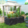 Galvanized Raised Garden Bed, Steel Outdoor Planters with Reinforced Rods, 71
