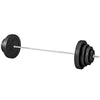 Soozier 154 lbs Barbell Weight Set, Adjustable Weights for Home Gym with 67