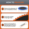 Soozier Trampoline Mat Replacement with Spring Pull Tool and 72 V-Hooks, Fits 12ft Trampoline, Using 5.5