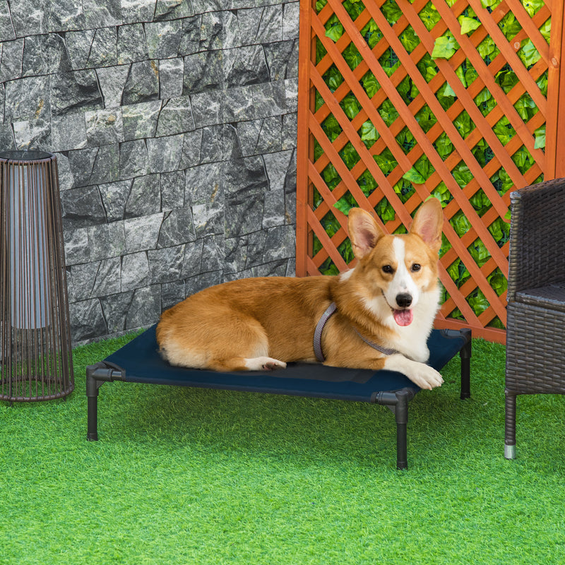 Elevated Dog Bed, Raised Dog Cot for M Sized Dogs, Indoor & Outdoor, 30
