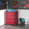 5-Drawer Rolling Tool Cabinet on Wheels, Lockable Tool Chest, Tool Organizer for Garage, Factory and Workshop