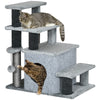 Cat Stairs Pet Steps for Couch Bed with Scratching Posts Condo Ball Toy, 23.6