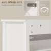 Slim Shoe Cabinet with 3 Flip Drawers, Shoe Storage Cabinet with Adjustable Shelves for Entryway, Holds 18 Pairs, White