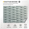 6 PCS Outdoor Rattan Wicker Sofa Set Patio All Weather Furniture w/ Tea Table & Cushion for Backyard Garden Grey