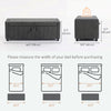 Storage Ottoman, Upholstered Corduroy End of Bed Bench with Thick Padding, Storage Bench for Bedroom, Dark Grey